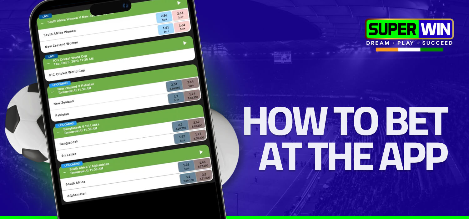 how to bet at the app football