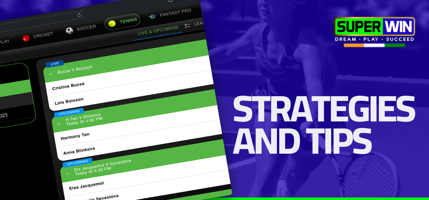 strategies and tips tennis